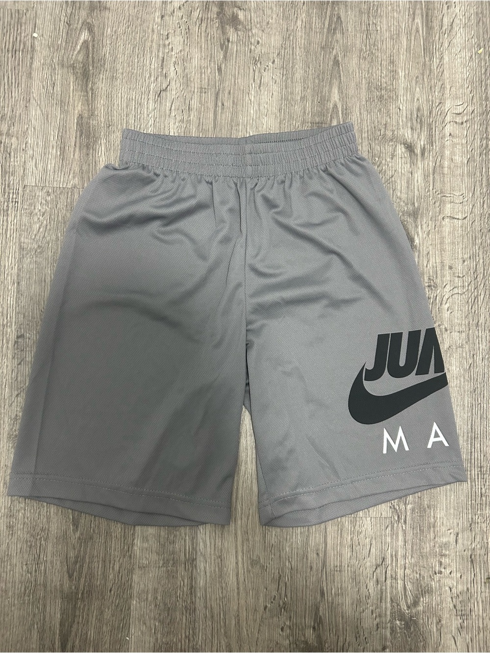 Nike Men’s Grey Athletic Jumpman Shorts with Large Swoosh